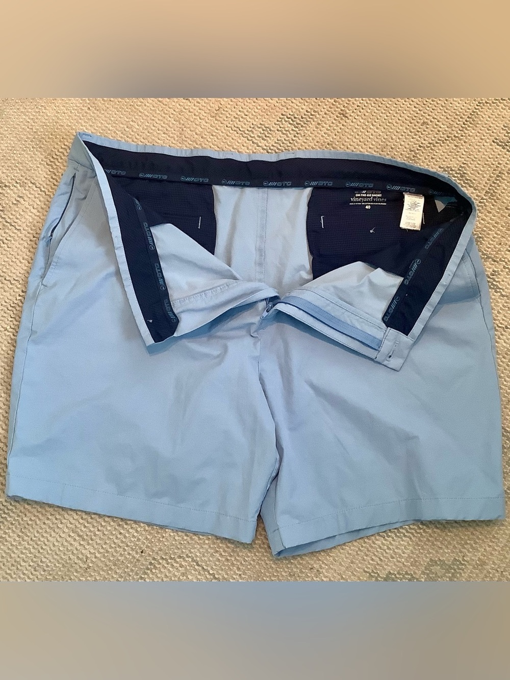 Vineyard Vines OTG Blue Performance Golf Shorts Men’s Size 40